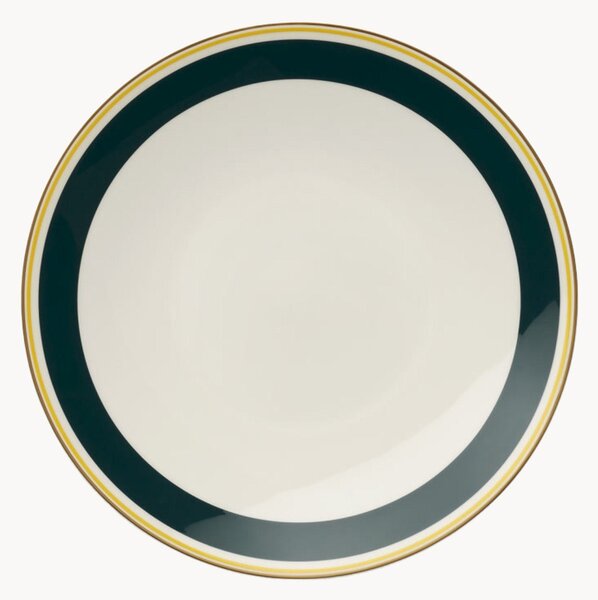 Set di 6 piatti da dessert in Fine Bone China Capri