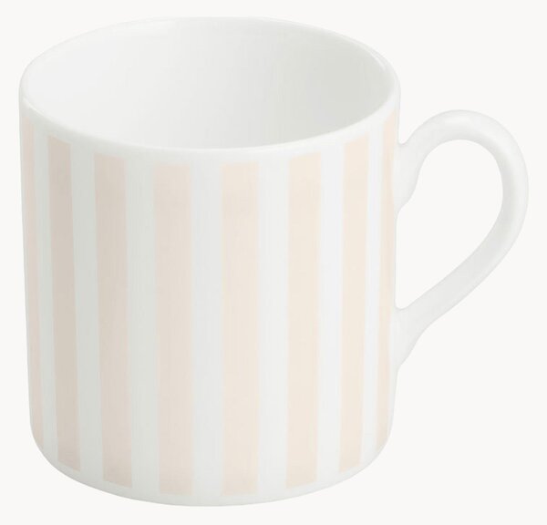 Set di 6 tazzine da caffè in Fine Bone China Pastel Stripes