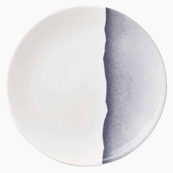 Set di 6 piatti da colazione in Fine Bone China Silhouette