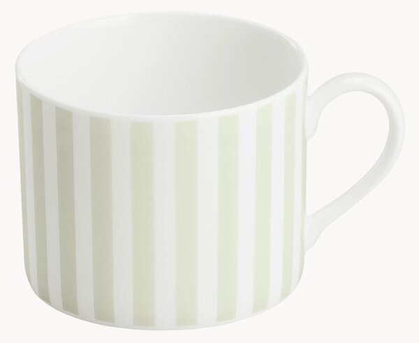 Set di 6 tazze in Fine Bone China Pastel Stripes
