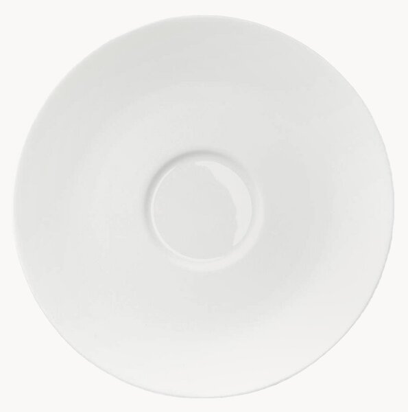 Set di 6 piattini in Fine Bone China Cross White