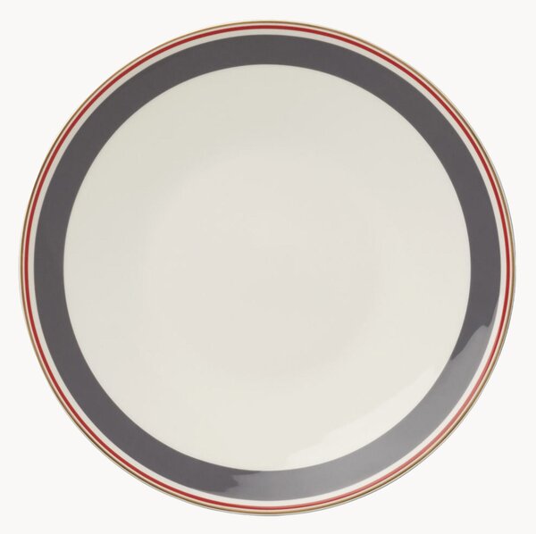 Set di 6 piatti piani in Fine Bone China Capri
