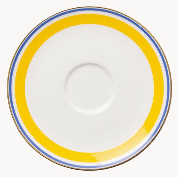 Set di 6 piattini in Fine Bone China Capri