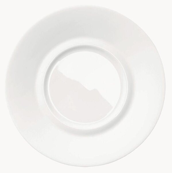 Set di 6 piattini in Fine Bone China Cross White
