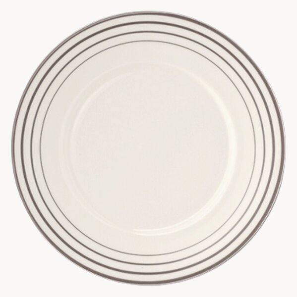 Set di 6 piatti da dessert in Fine Bone China Metropolitan