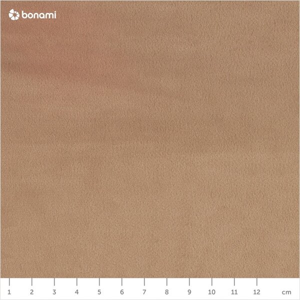 Letto matrimoniale imbottito marrone chiaro con contenitore con griglia 160x200 cm Kiana - Makamii