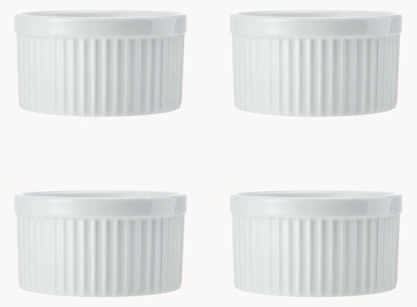 Set di 4 recipienti in porcellana Chalk