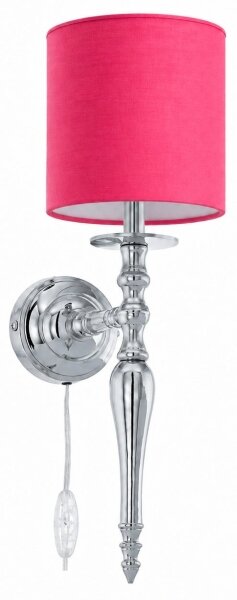 BRILAGI - Lampada da parete NUBILA 1xE27/60W/230V cromo lucido/rosa