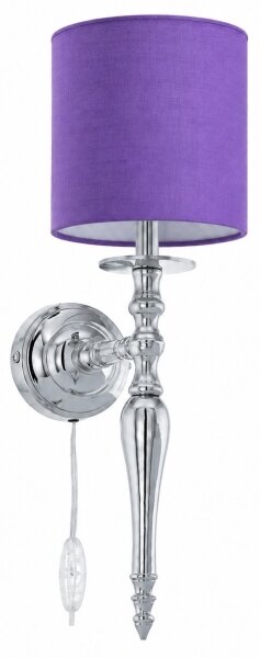 BRILAGI - Lampada da parete NUBILA 1xE27/60W/230V cromo lucido/viola