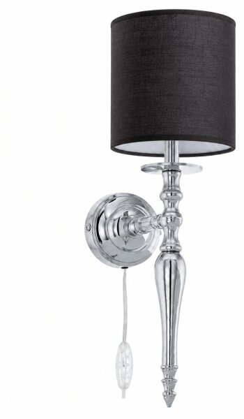 BRILAGI - Lampada da parete NUBILA 1xE27/60W/230V cromo lucido/nero