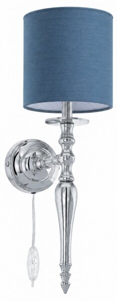 BRILAGI - Lampada da parete NUBILA 1xE27/60W/230V cromo lucido/blu scuro