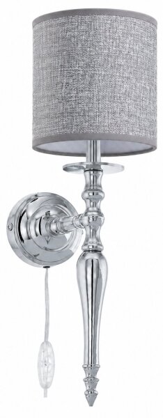 BRILAGI - Lampada da parete NUBILA 1xE27/60W/230V cromo lucido/grigio