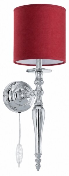 BRILAGI - Lampada da parete NUBILA 1xE27/60W/230V cromo lucido/rosso pompeiano