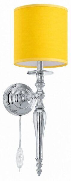 BRILAGI - Lampada da parete NUBILA 1xE27/60W/230V cromo lucido/giallo
