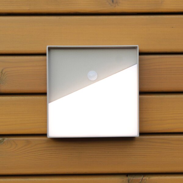 Eco-Light Meg Applique a LED, color sabbia, 15 x 15 cm, sensore
