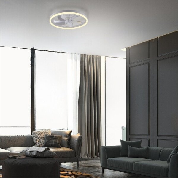 JUST LIGHT. 14624-16 - Ventilatore da soffitto LED con luce RITA LED/22W/230V + telecomando