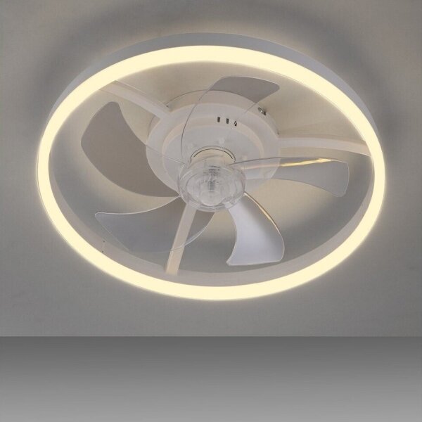 JUST LIGHT. 14624-16 - Ventilatore da soffitto LED con luce RITA LED/22W/230V + telecomando