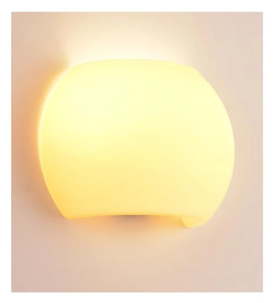 GLOBO APPLIQUE IN VETRO BIANCO E AMBRA 2 MISURE D20 CM E D30 CM LAMPADINE ATTACCO E27 MODERNA
