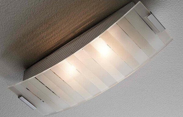 LINEAR LAMPADA DA PARETE IN VETRO 35X12 CM 2XE27 DI ILLUMINANDO