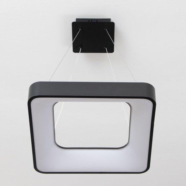 Brilagi - Lampada LED dimmerabile sospesa a cavo FALCON II LED/80W/230V 40x40 cm nero + telecomando