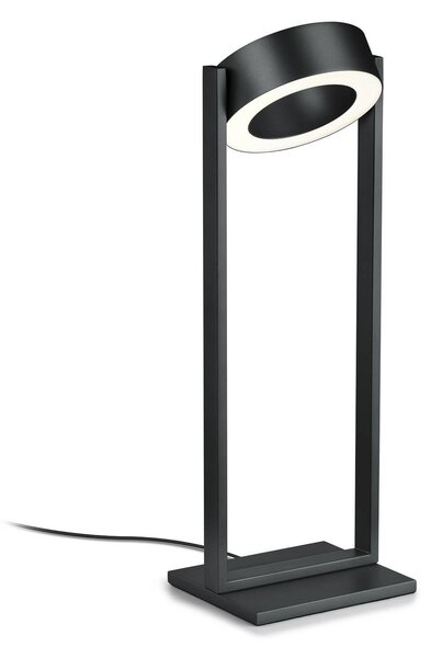 Knapstein Lampada da tavolo Wega, dimmerabile, Nero, Soggiorno / Sala da pranzo, Metallo, Moderno, Lampada da tavolo