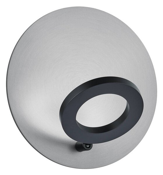 Knapstein Applique da parete Meggi, dimmerabile, Alluminio / Grigio / Zincato, Soggiorno / Sala da pranzo, Metallo, Moderno, Applique