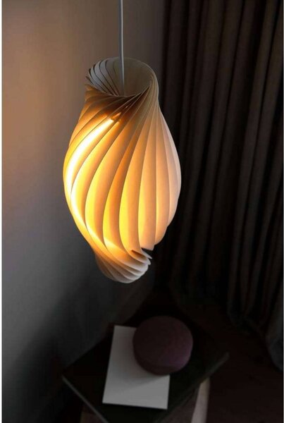 Tom Rossau Lampada a sospensione No.111, dimmerabile, Legno chiaro, Soggiorno / Sala da pranzo, Legno, Scandinavo, Lampada a sospensione