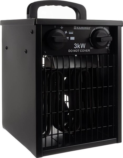 Kaminer 21872 Ventilatore elettrico 3000 W, 514m3/h, IPX4, nero