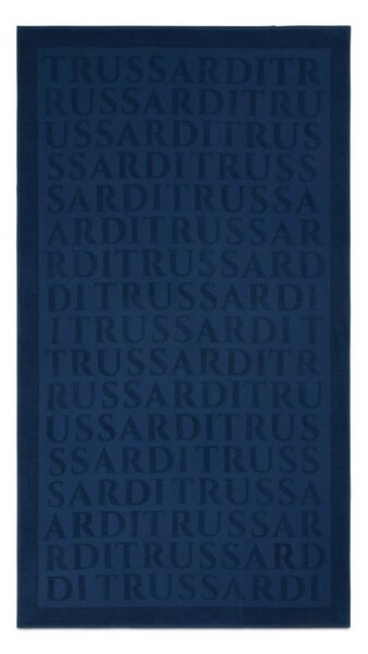 Telo Mare In Acrilico Dralon Surface Beach 95X180 Trussardi Moderno Blue Caleffi