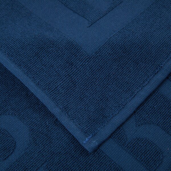 Telo Mare In Acrilico Dralon Surface Beach 95X180 Trussardi Moderno Blue Caleffi