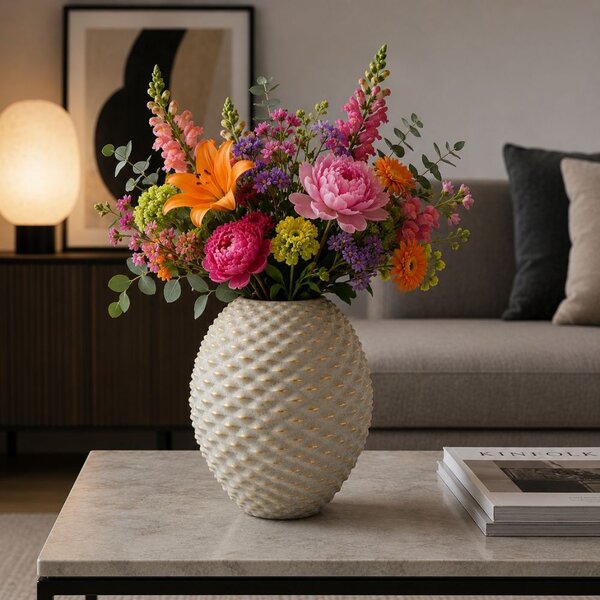 Vaso Moderno in Ceramica forma sferica Luxury