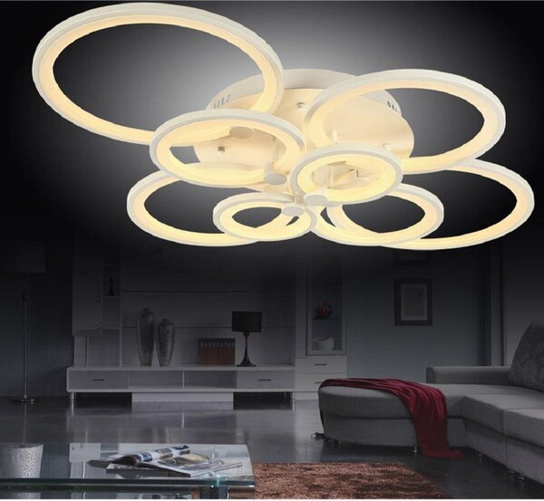 Lampada da soffitto a LED modello 6067-8, con telecomando, per regolare il colore e l'intensità della luce