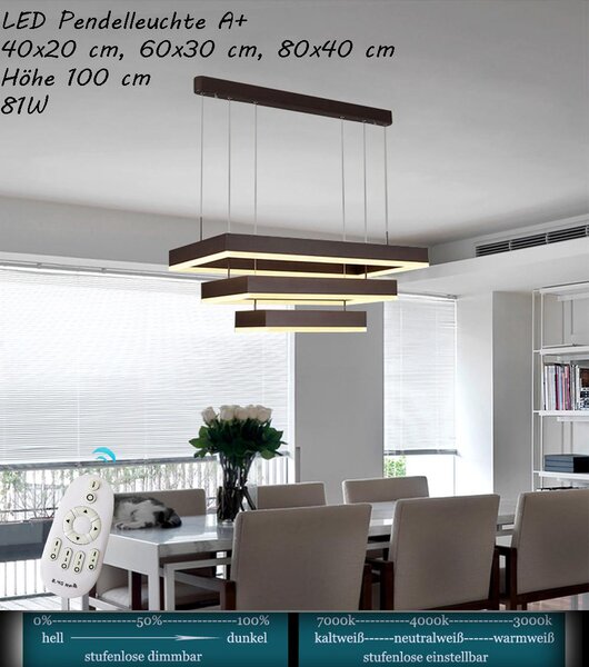 DD146-3 Plafoniera LED con telecomando Colore della luce/luminosità regolabile