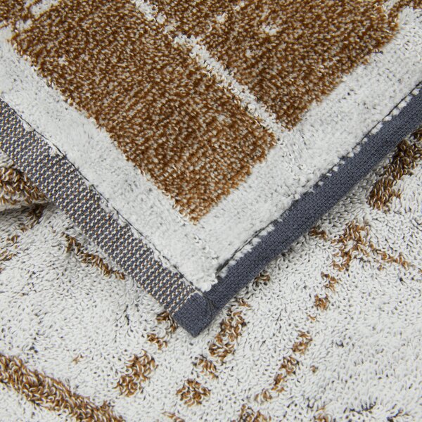 Asciugamano Con Ospite In Acrilico Dralon Scratch 40X60+60X100 Trussardi Moderno Brown Caleffi