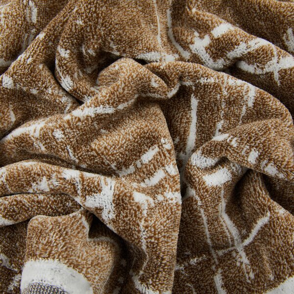 Asciugamano Con Ospite In Acrilico Dralon Scratch 40X60+60X100 Trussardi Moderno Brown Caleffi