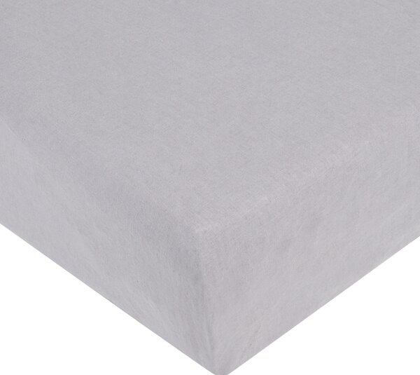 Lenzuolo Inferiore In Misto Lino Violino 175X205+30 Bellora Continuat. Tinta Unita Antracite Caleffi