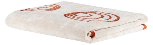 Telo Bagno In Acrilico Dralon Bronze Circles 95X150 Carrara Moderno Bronzo Caleffi