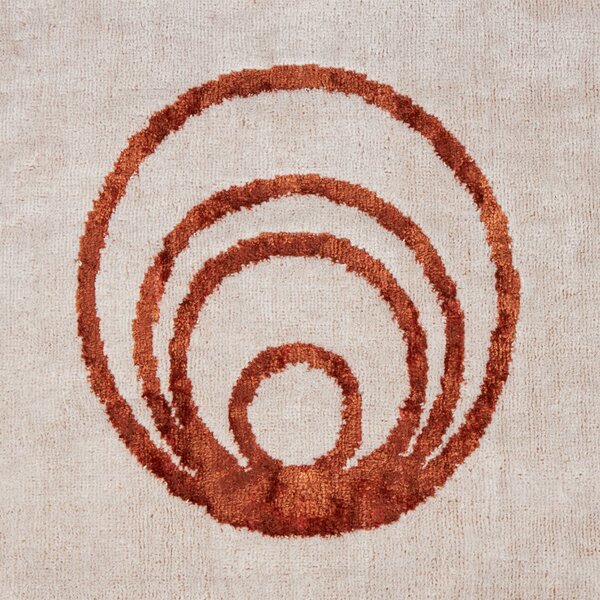 Telo Bagno In Acrilico Dralon Bronze Circles 95X150 Carrara Moderno Bronzo Caleffi