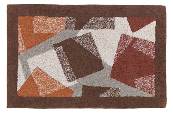 Tappeto D'arredo In Cotone Washington 50x80 Carrara Moderno Brown Caleffi