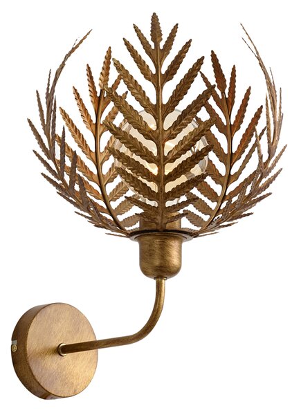 Lampada da parete vintage oro 26,5 cm - Botanica