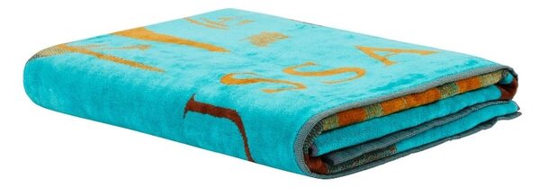 Telo Mare In Acrilico Dralon Brushed 95X180 Trussardi Moderno Smeraldo Caleffi