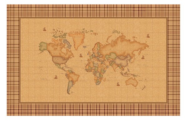 Tovaglia Da Cucina In Cotone Geo Tartan CM. 150X150 Alviero Martini 1A Classe Geo Caleffi