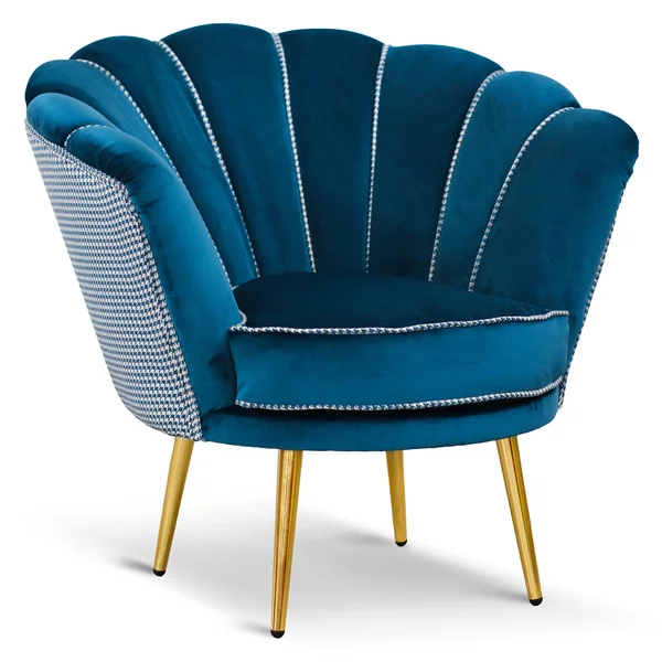 Poltrona Maia Velluto e Tessuto Decorato - Design Vintage, Iconico