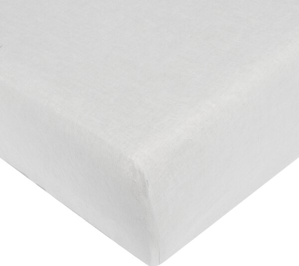 Lenzuolo Inferiore In Misto Lino Violino 175X205+30 Bellora Continuat. Tinta Unita Bianco Caleffi