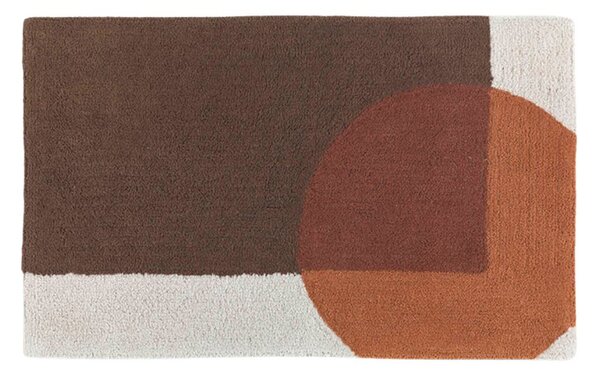 Tappeto D'arredo In Cotone Tangeri 70X110 Carrara Moderno Brown Caleffi