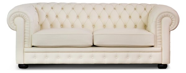 Divano Chesterfield in Pelle Primo Fiore Premium – Iconico, Finiture di Pregio