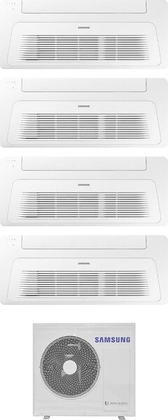 Samsung Climatizzatore a Cassetta 1 Via Quadri Split 9000+9000+9000+9000 btu Condizionatore con Pompa di Calore Classe A++/A+ (Unit Interna + Unit