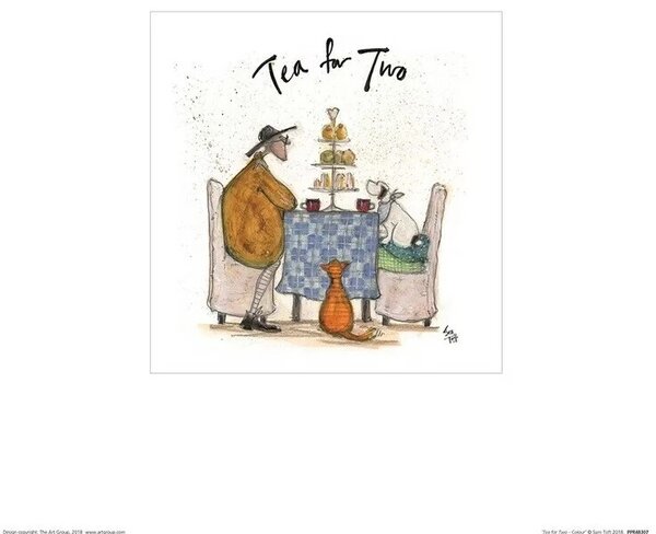 Stampe d'arte Sam Toft - Tea for Two, Sam Toft, (30 x 30 cm)