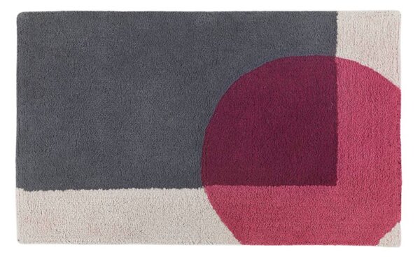 Tappeto D'arredo In Cotone Tangeri 50x80 Carrara Moderno Bordeaux Caleffi