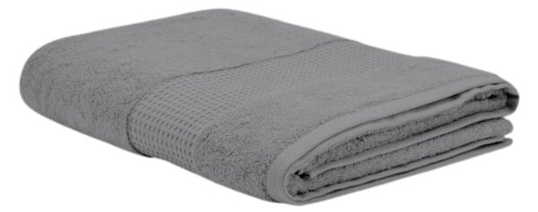 Telo Bagno In Acrilico Dralon Fiocco 100x150 Bellora Continuat. Tinta Unita Asfalto Caleffi